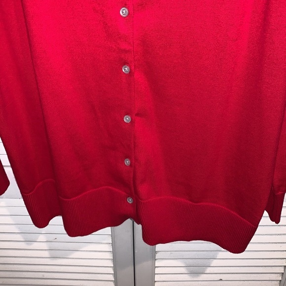 Lands End new with tags Red Cardigan 2X - Picture 5 of 7